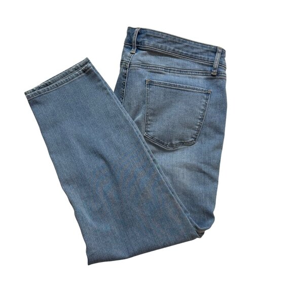 Talbots Flawless Five Pocket Slim Ankle Jeans 14P Light Blue Denim Womens Petite - Picture 3 of 11